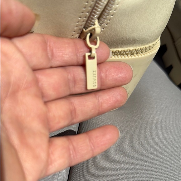 SCHUTZ Size 10B Women's Cream Lace-Up Ankle Boots - Picture 12 of 14